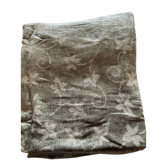 Chenille 45x67 ‎ Flower Pattern  Throw Blanket - Picture 1 of 11